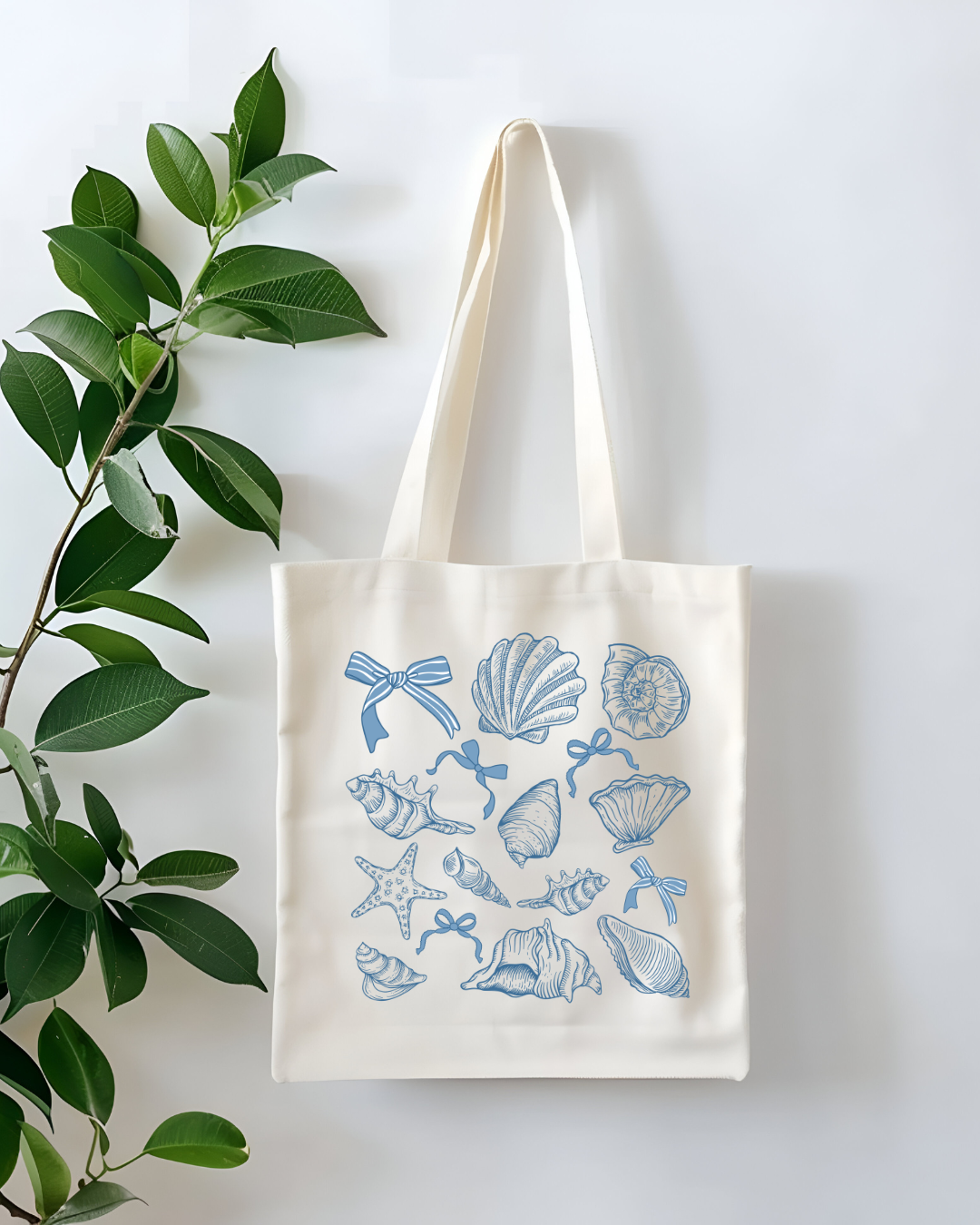 Seashell Coquette Tote Bag