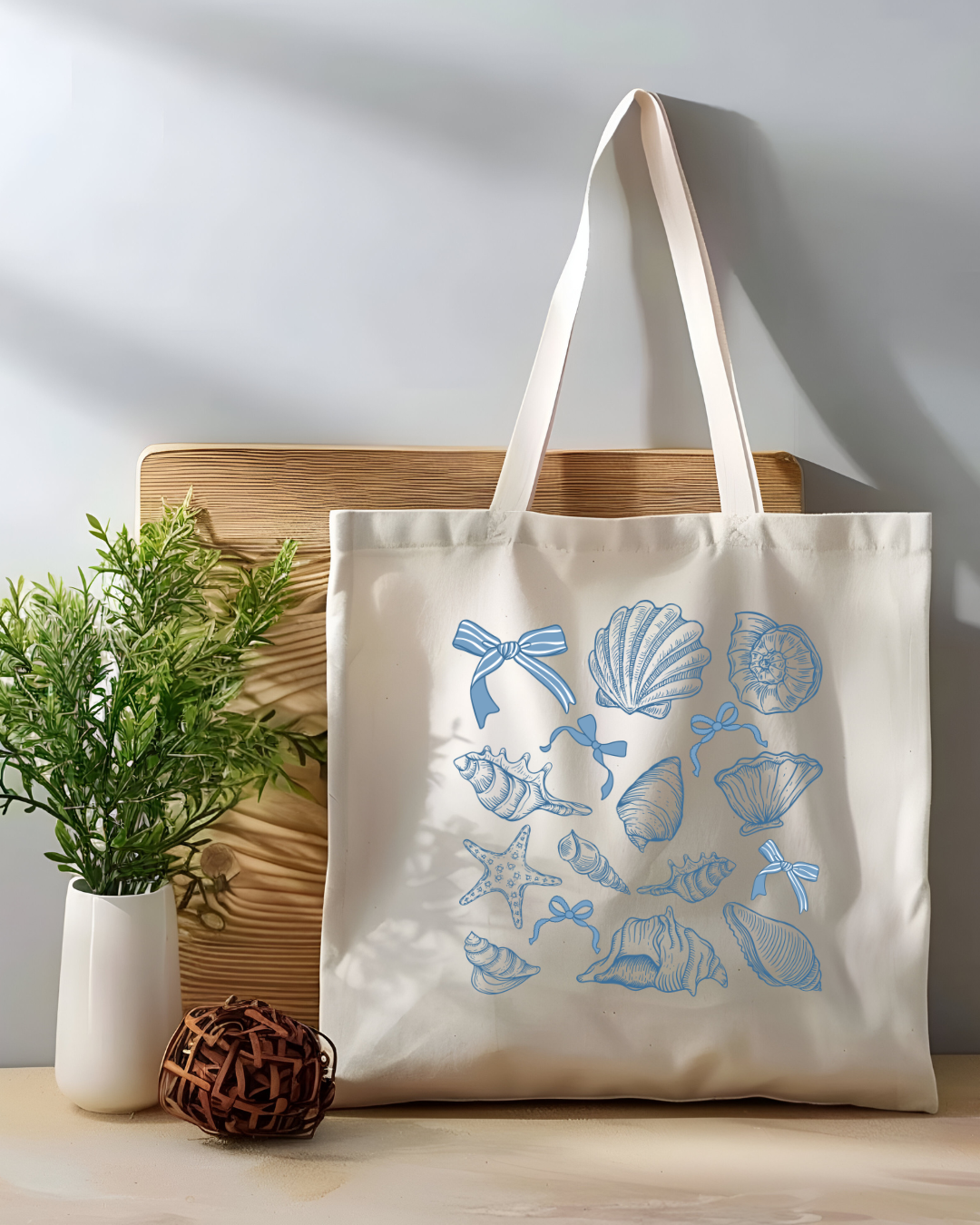 Seashell Coquette Tote Bag