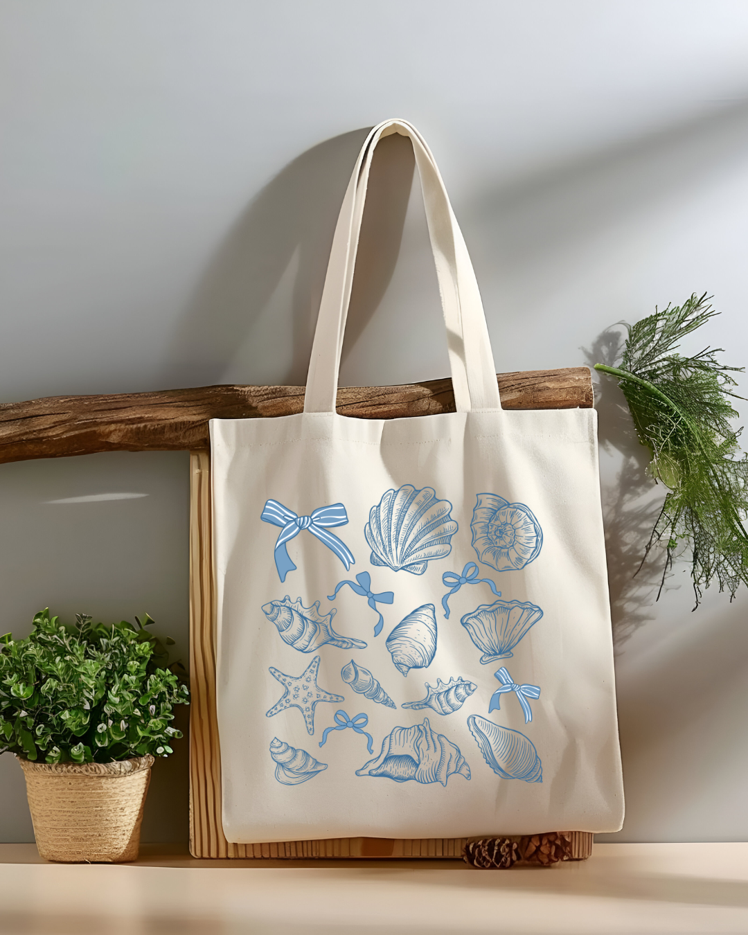 Seashell Coquette Tote Bag