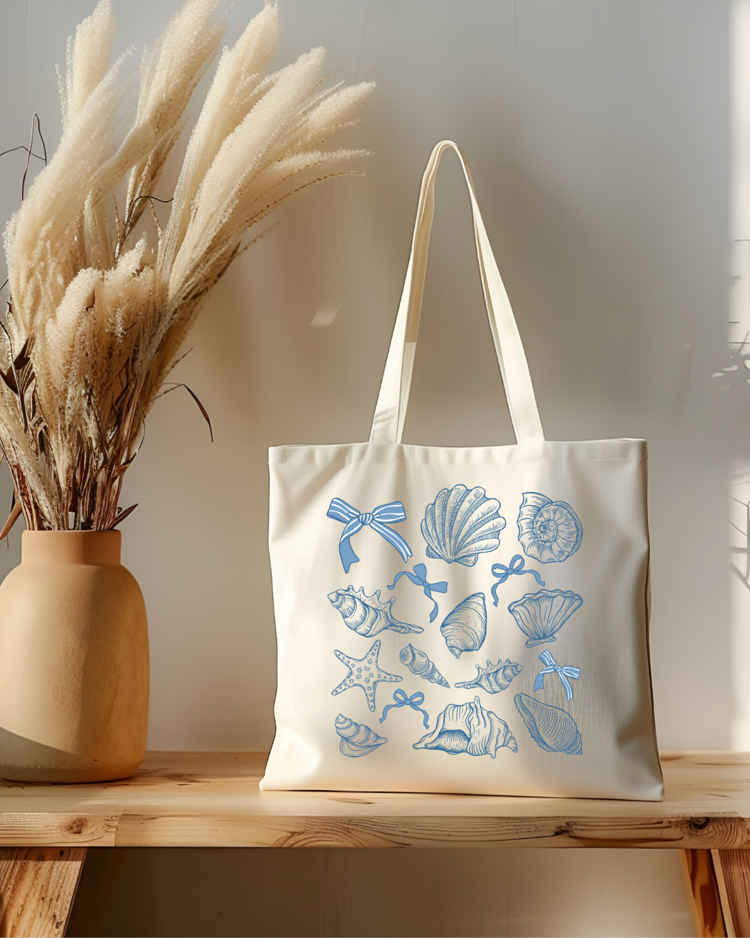 Seashell Coquette Tote Bag