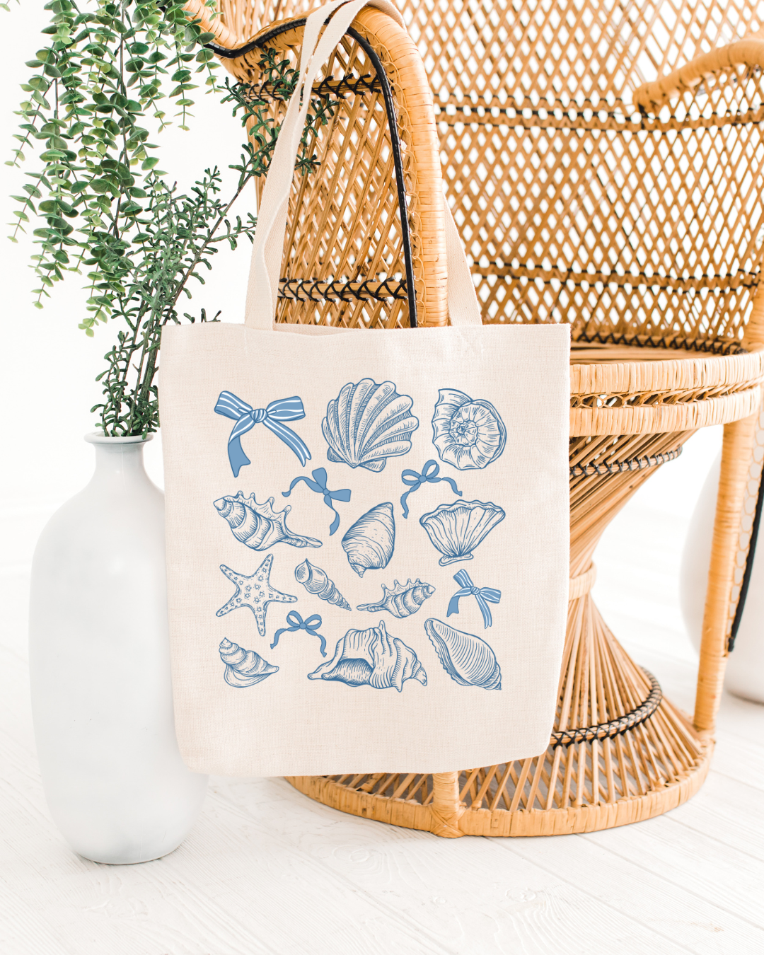 Seashell Coquette Tote Bag