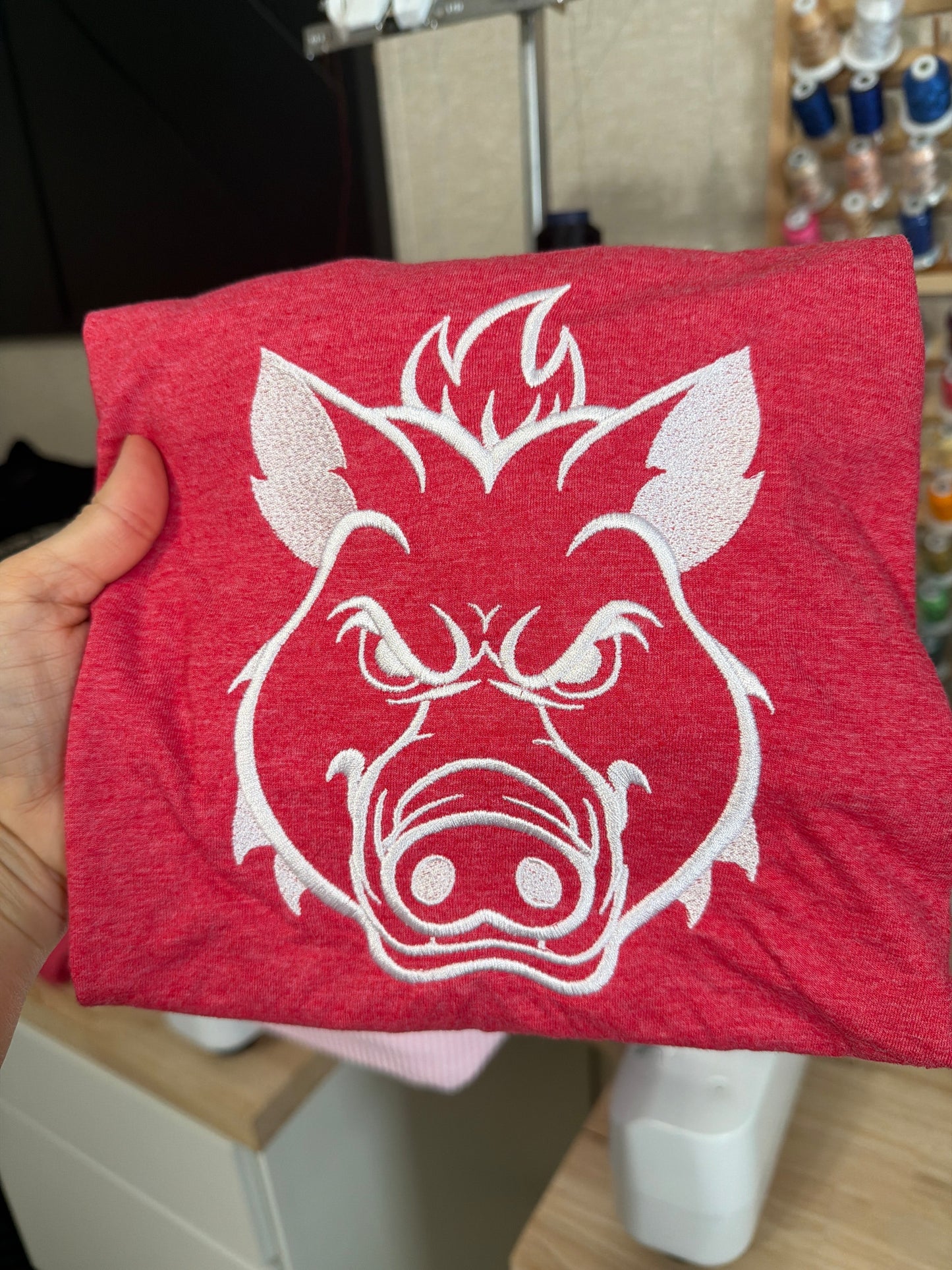 Fierce Southern Boar Embroidered Graphic T-Shirt